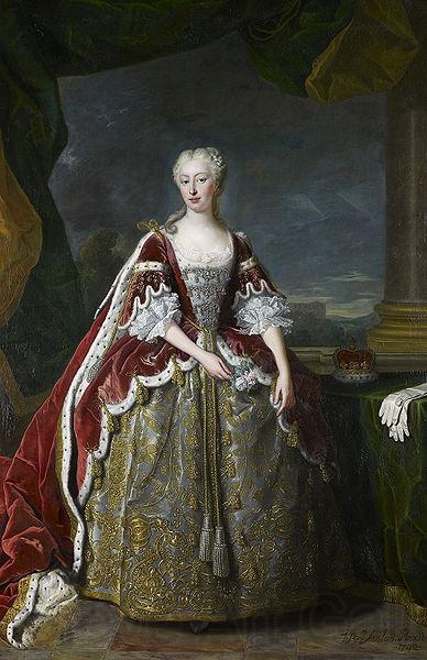 Jean Baptiste van Loo Princess Augusta of Saxe Gotha Norge oil painting art